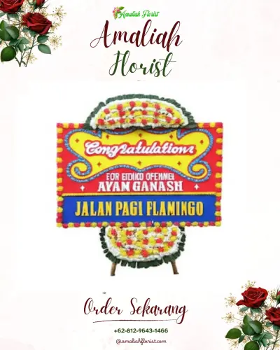 Bunga Papan Congratulation di Gunung Pangilun